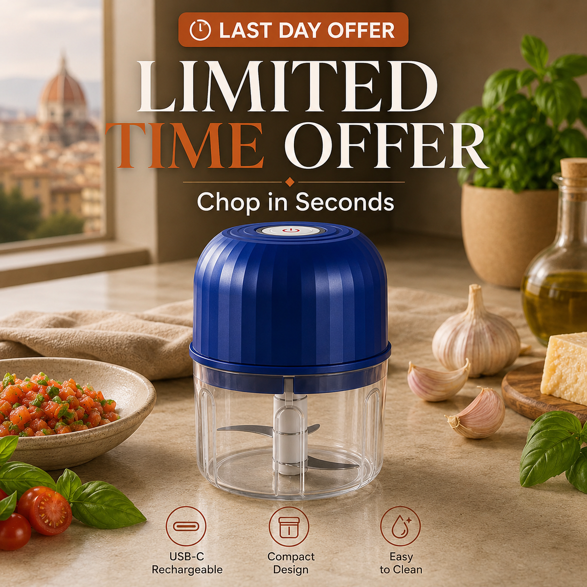 ⏳🍹The Powerful Mini Food Chopper That Makes Everyday Meal Prep Fast & Effortless