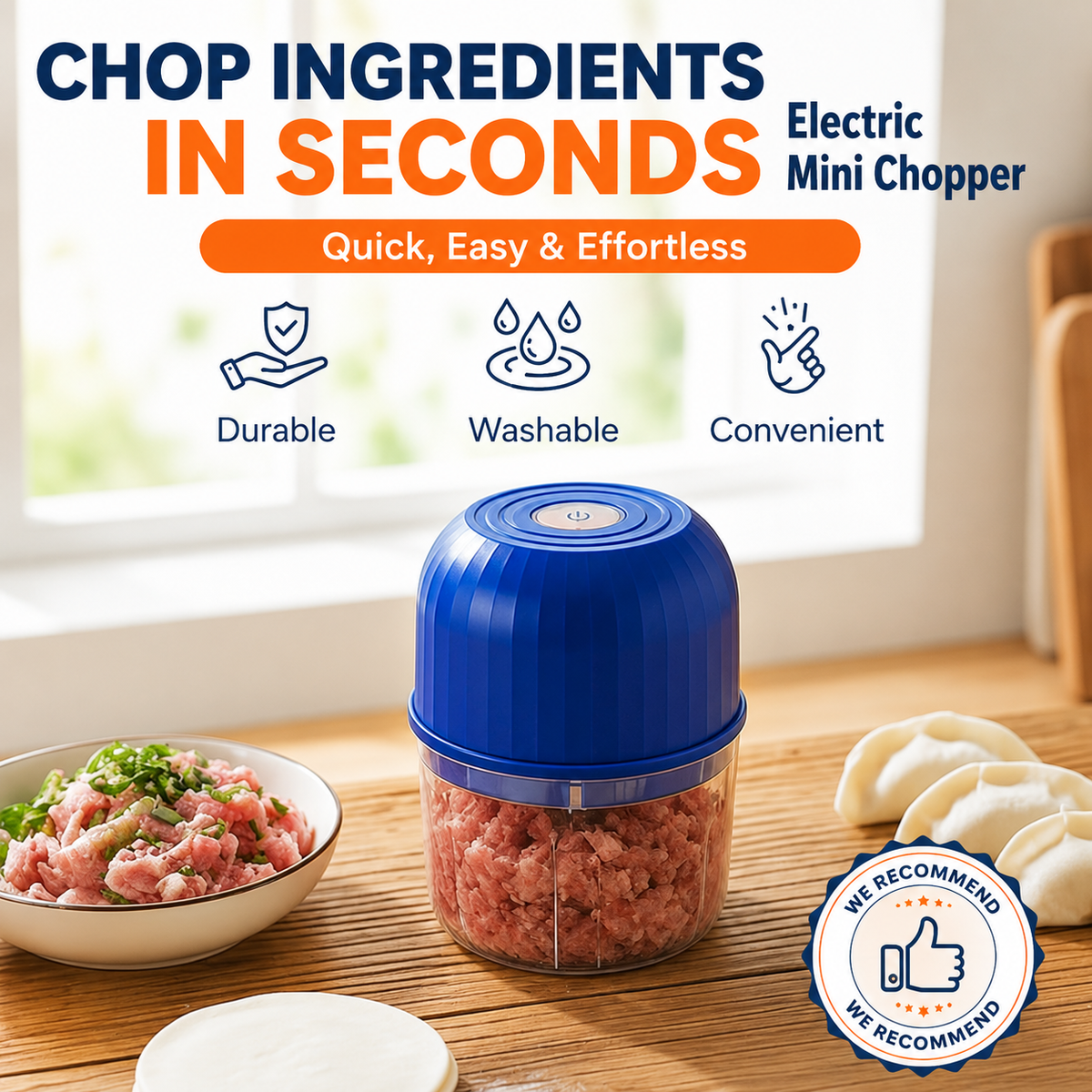 ⏳🍹The Powerful Mini Food Chopper That Makes Everyday Meal Prep Fast & Effortless