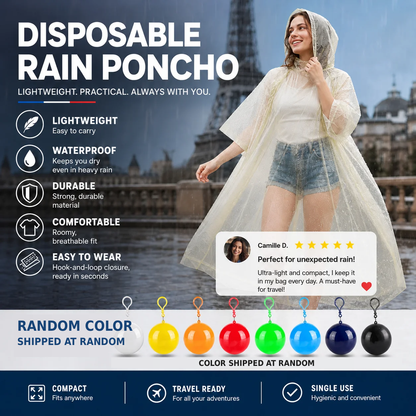 🔥 50% OFF TODAY ☔ Stay Dry Anywhere! Compact, Waterproof & Easy to Carry — Perfect for Your Backpack, Car & Travel 🎒🌧️