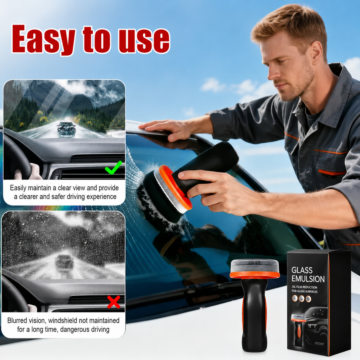 Hot Sale 49% OFF!!⚡50K+ SOLD!🔥🔥2026 Handheld Glass Oil-Film Remover
