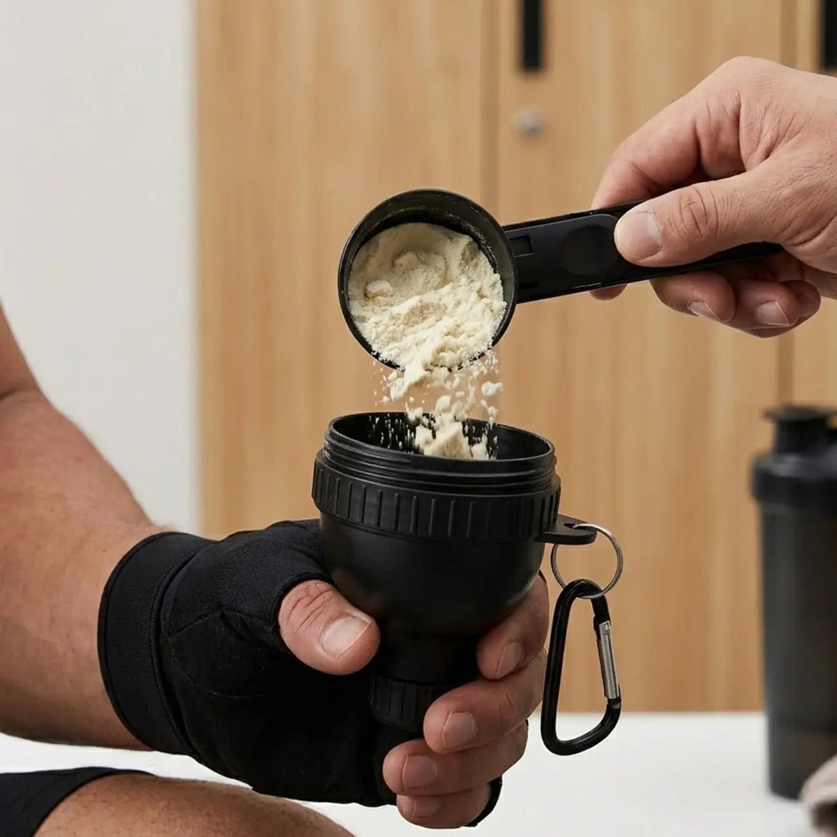 Portable Protein Powder Funnel Kit – Scoop, Pour & Shake Anywhere