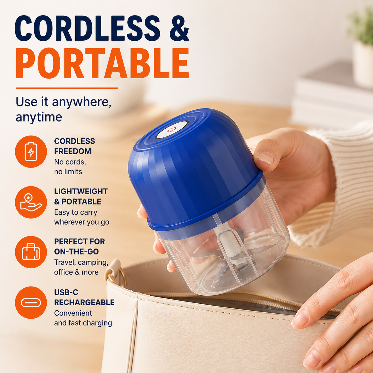 ⏳🍹The Powerful Mini Food Chopper That Makes Everyday Meal Prep Fast & Effortless