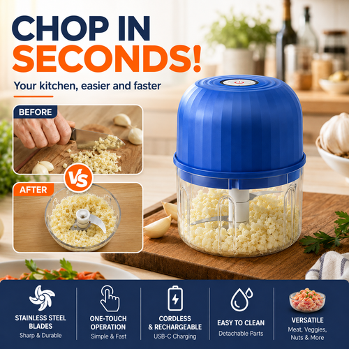 ⏳🍹The Powerful Mini Food Chopper That Makes Everyday Meal Prep Fast & Effortless
