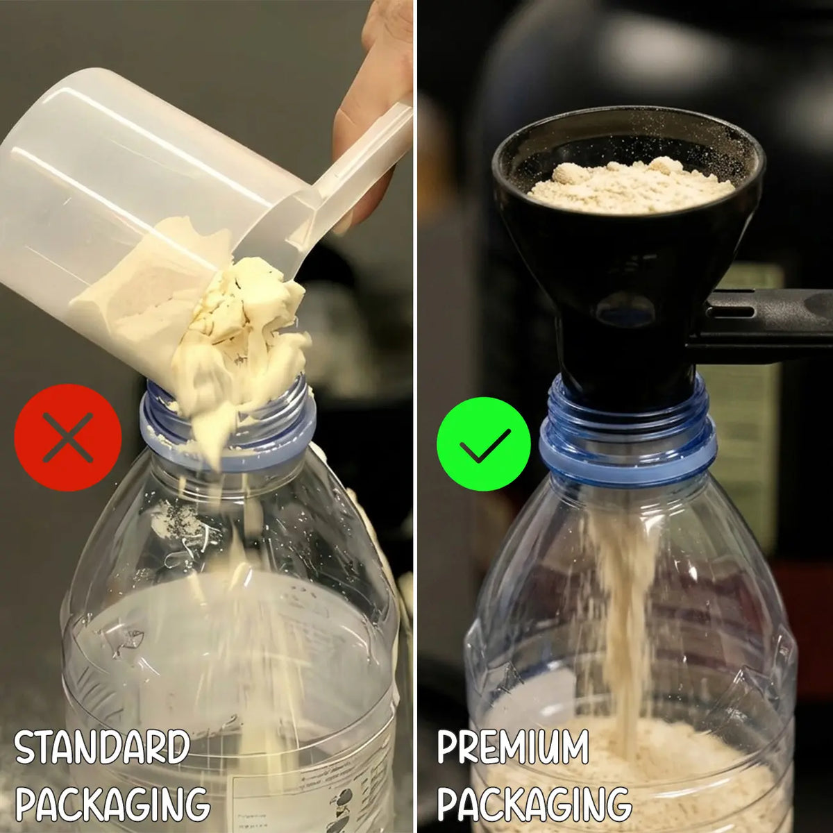 Portable Protein Powder Funnel Kit – Scoop, Pour & Shake Anywhere