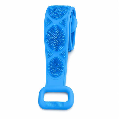 🛁 Silicone Bath Brush Back Scrubber with Handles
