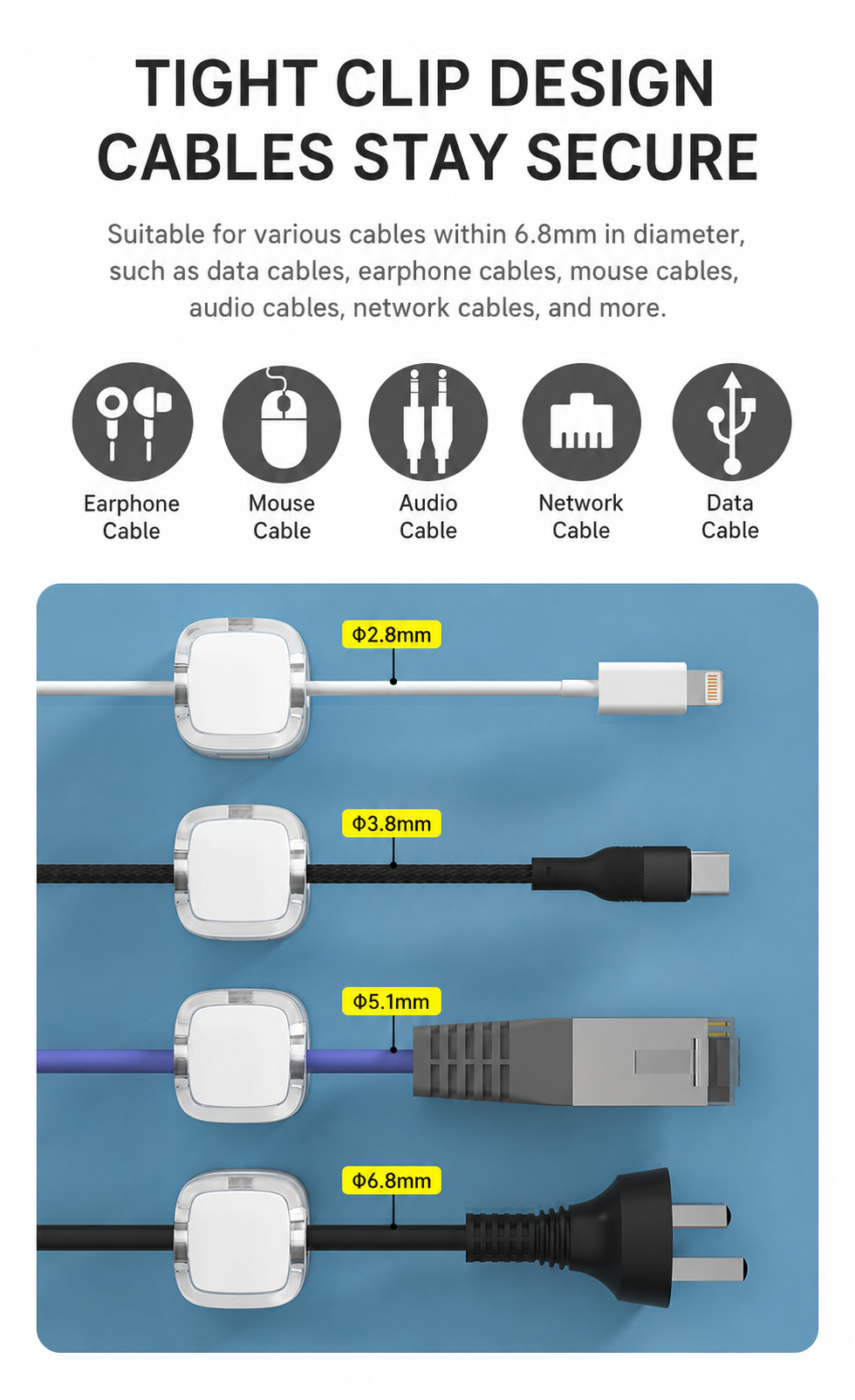 🎁Keep Every Cable Exactly Where You Need It