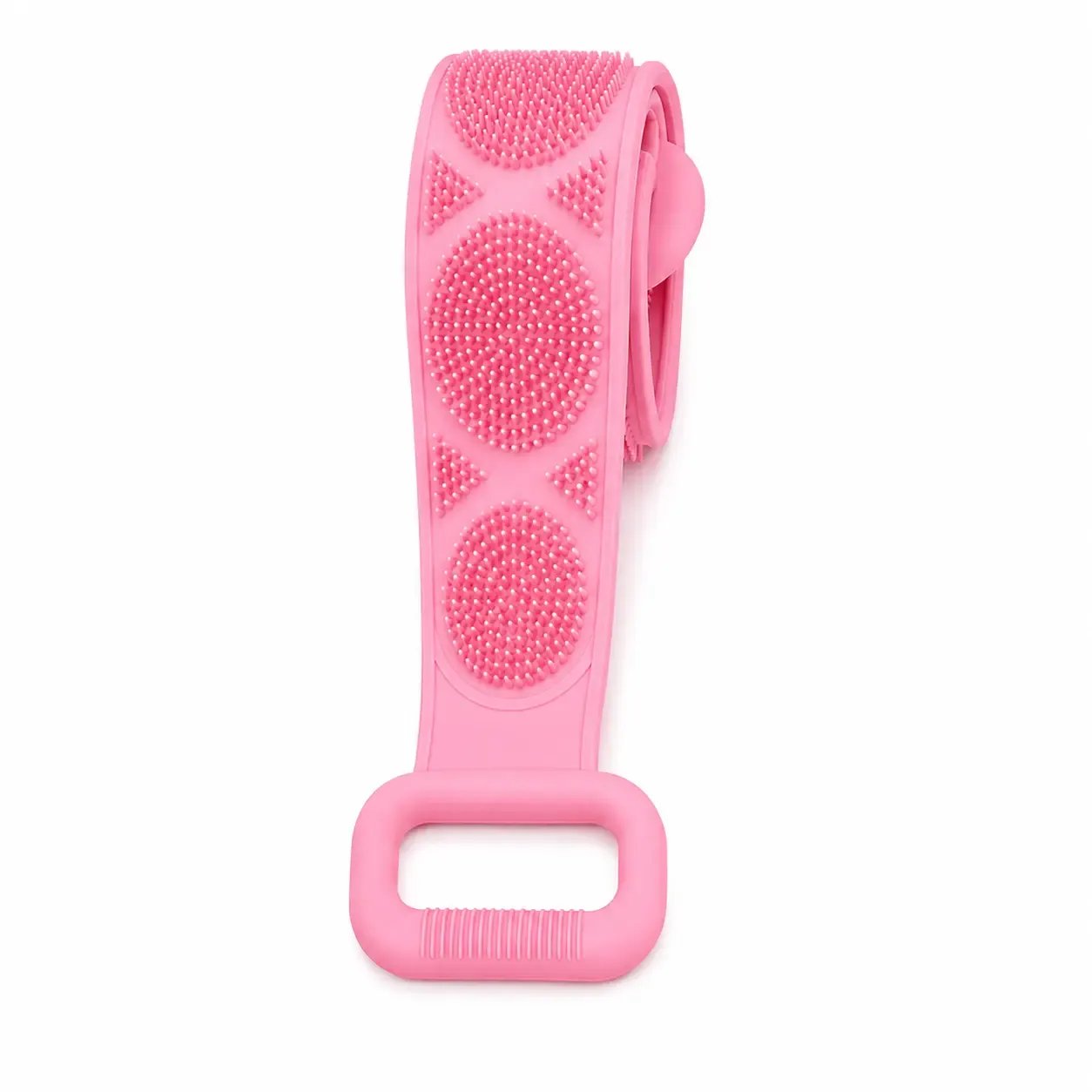 🛁 Silicone Bath Brush Back Scrubber with Handles