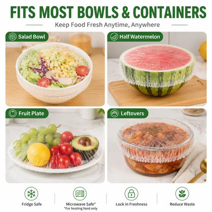 BUY 1 GET 1 FREE — 100PCS Disposable Stretch Food Covers for Bowls & Plates