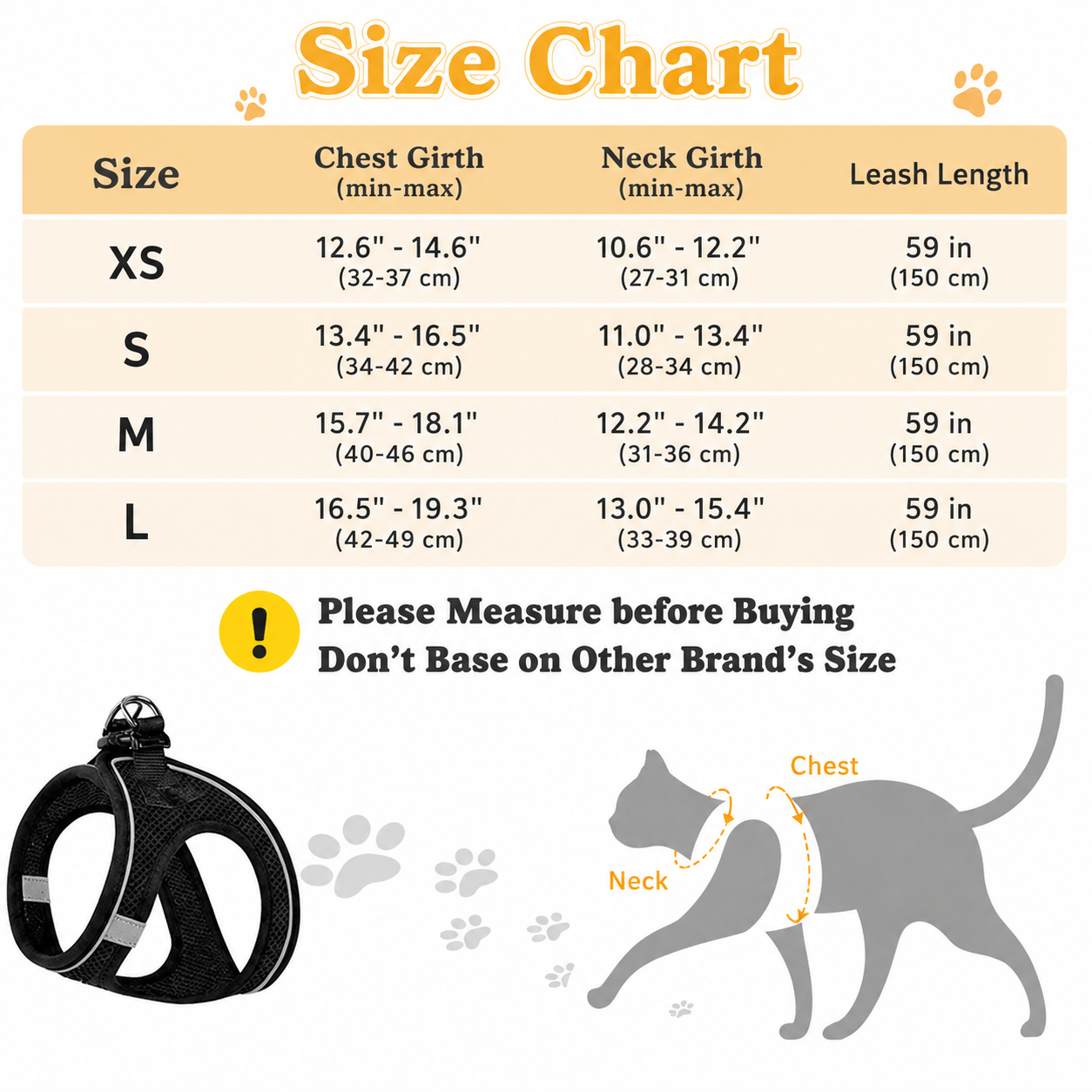 Escape-Proof Soft Mesh Harness