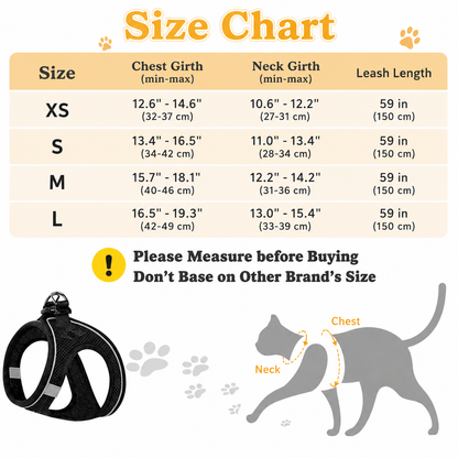 Escape-Proof Soft Mesh Harness