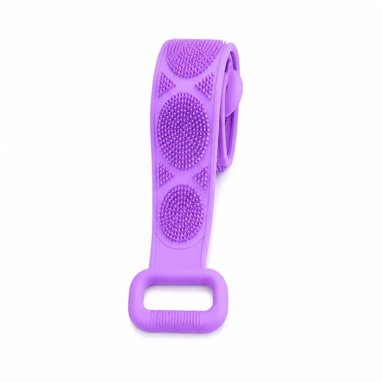 🛁 Silicone Bath Brush Back Scrubber with Handles