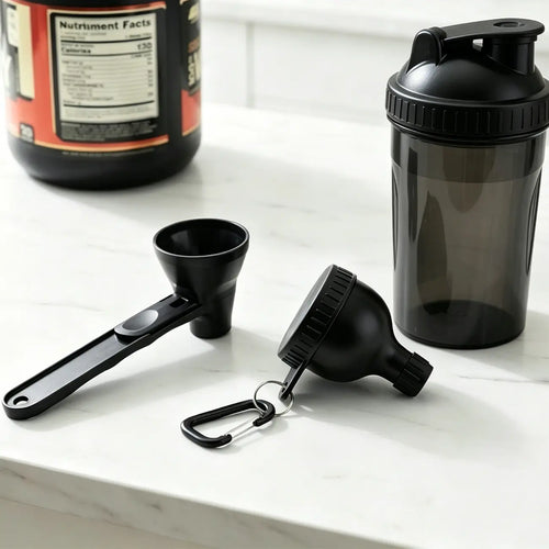 Portable Protein Powder Funnel Kit – Scoop, Pour & Shake Anywhere