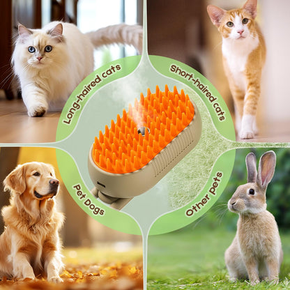 2-in-1 Pet Grooming Comb – Fine Mist Spray & Effortless Hair Removal