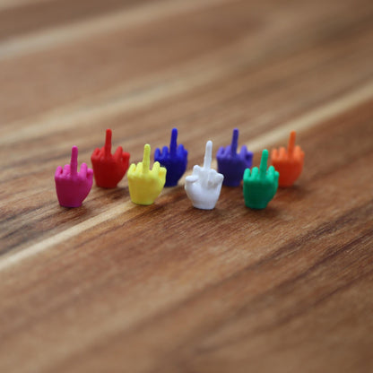 Mini middle finger fun decoration