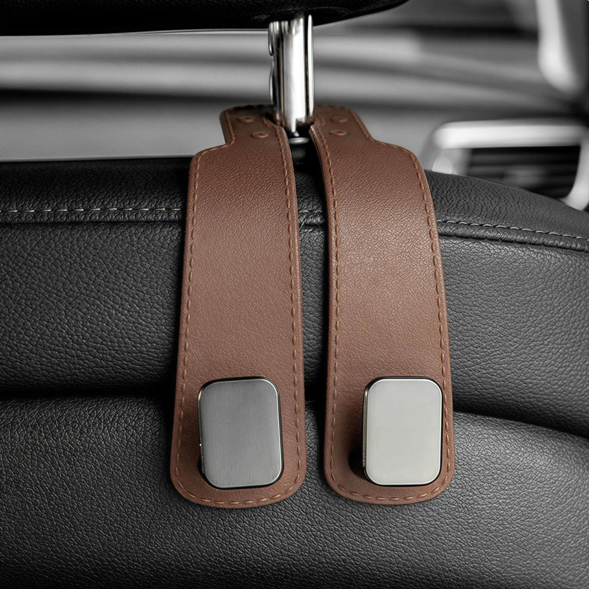 🔥Hot Sale 49% off🌟4 Counts Car Seat Headrest Hook, Improved Car Seat Back Double Hooks