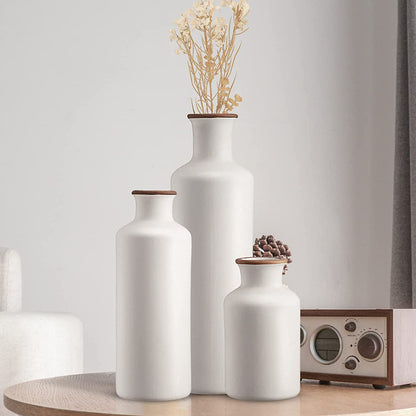 Nordic Ceramic Flower Vase – Minimalist Home Decor