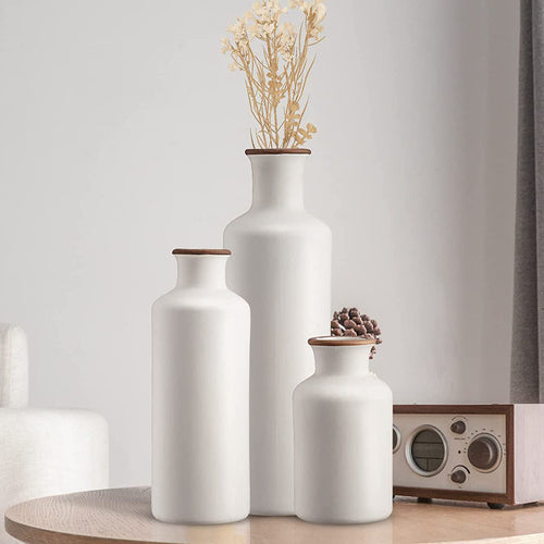 Nordic Ceramic Flower Vase – Minimalist Home Decor