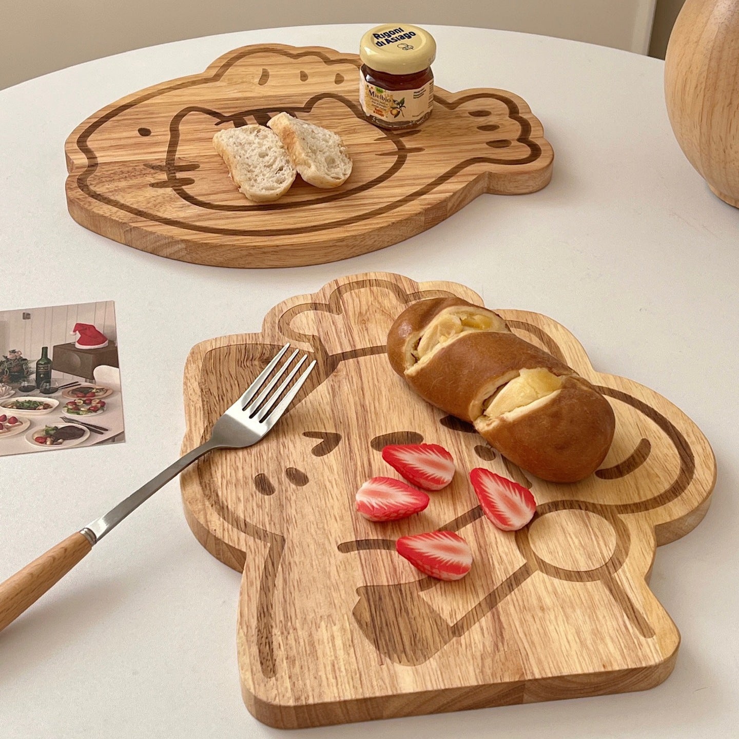 Cute Cartoon Wooden Serving Tray & Cutting Board