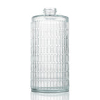 Textured Glass Soap Dispenser Bottle – 400ml