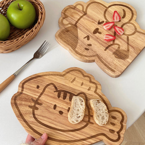 Cute Cartoon Wooden Serving Tray & Cutting Board