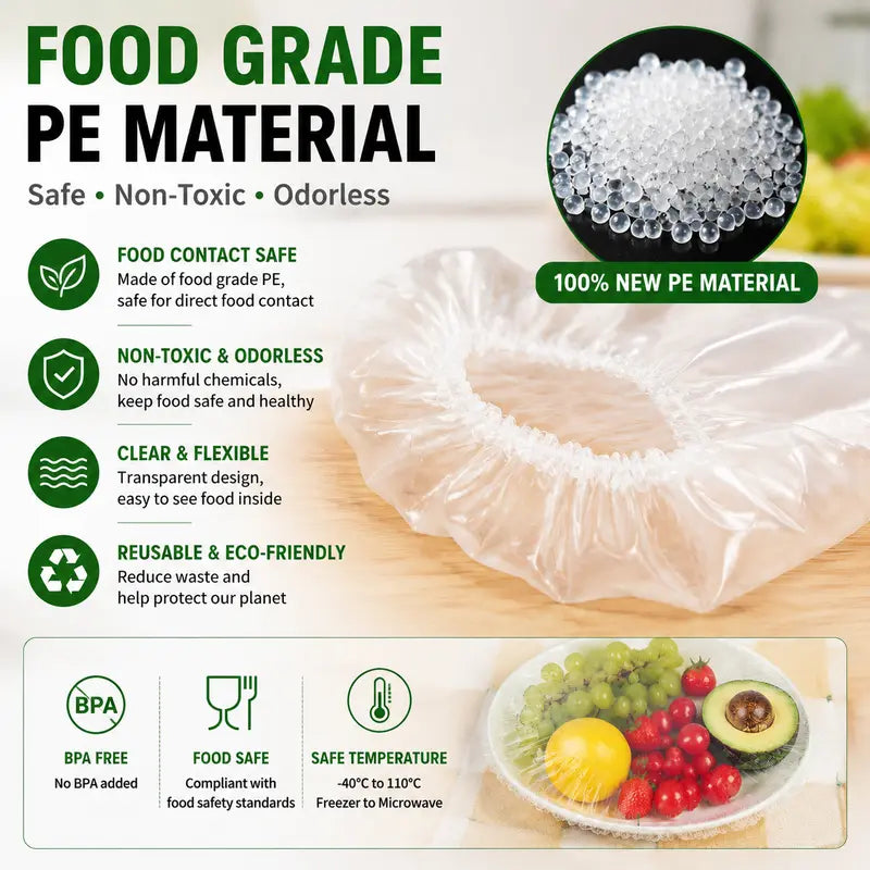 BUY 1 GET 1 FREE — 100PCS Disposable Stretch Food Covers for Bowls & Plates