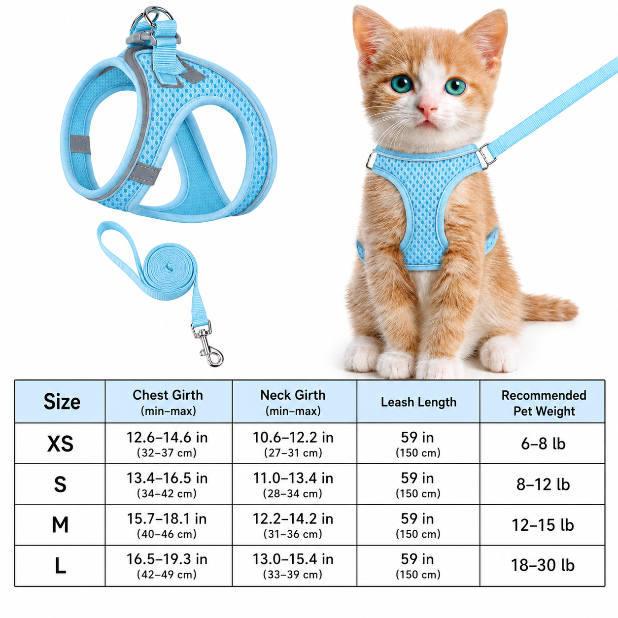 Escape-Proof Soft Mesh Harness
