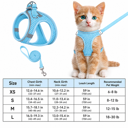 Escape-Proof Soft Mesh Harness