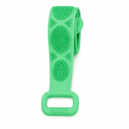 🛁 Silicone Bath Brush Back Scrubber with Handles