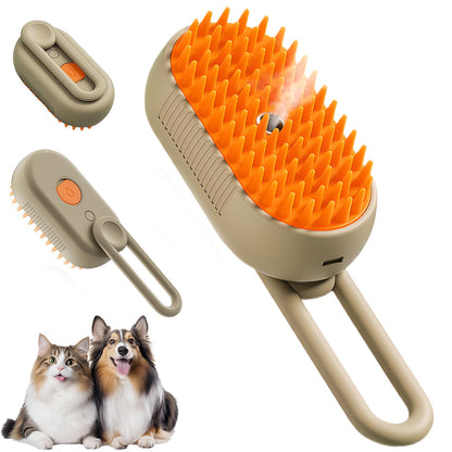 2-in-1 Pet Grooming Comb – Fine Mist Spray & Effortless Hair Removal