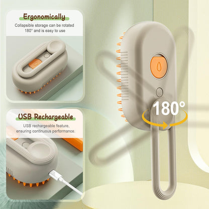 2-in-1 Pet Grooming Comb – Fine Mist Spray & Effortless Hair Removal