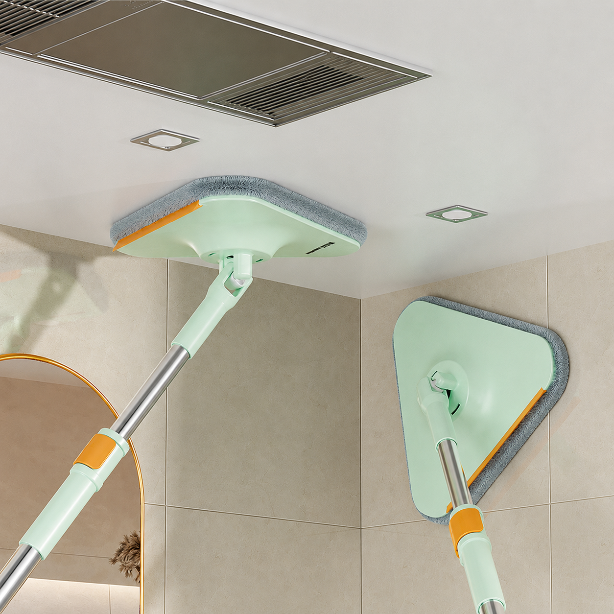Triangular Extendable Window Cleaning Mop