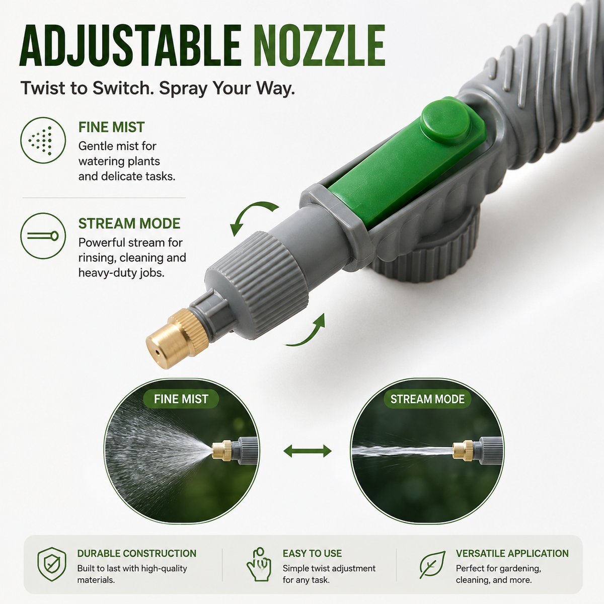 Turn Any Bottle Into a Powerful Sprayer  Pump. Press. Spray.