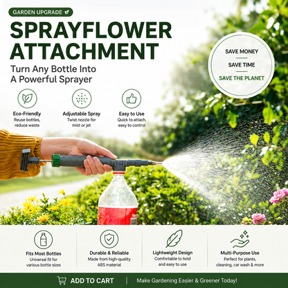 Turn Any Bottle Into a Powerful Sprayer  Pump. Press. Spray.