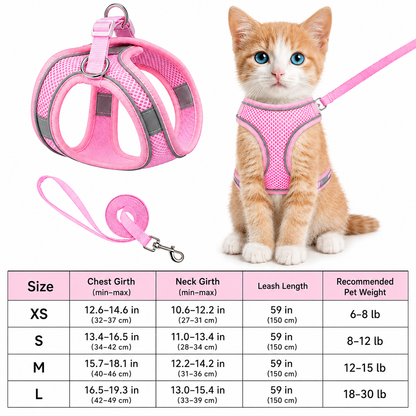 Escape-Proof Soft Mesh Harness