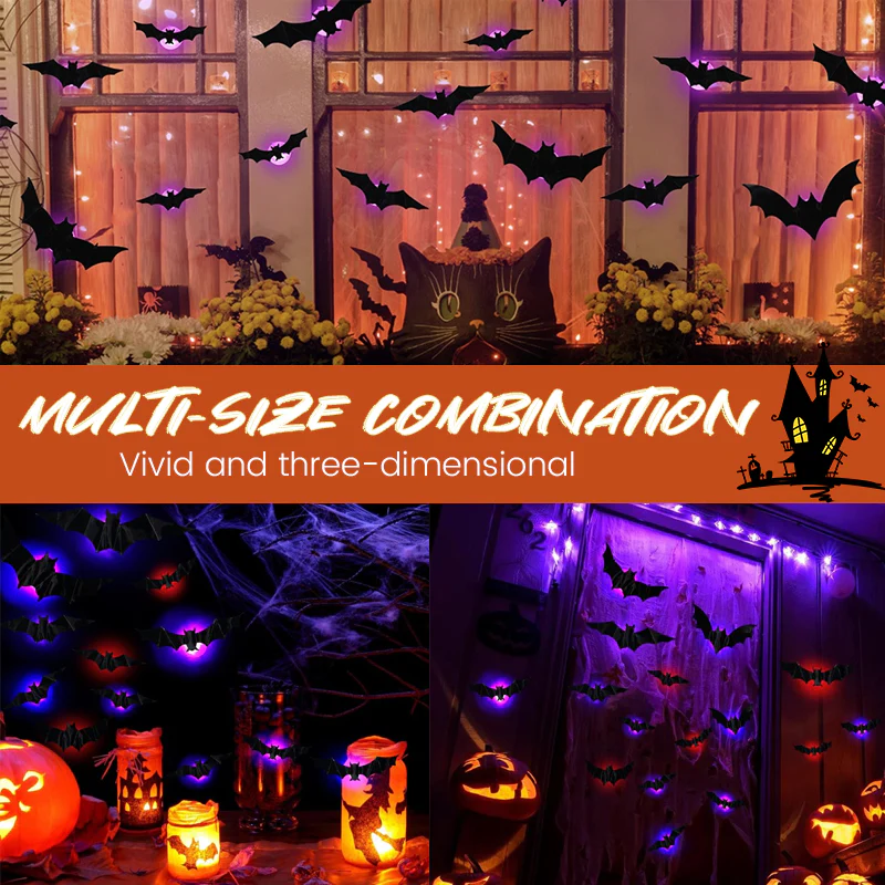 🦇LED Glowing Bat Group🦇🦇
